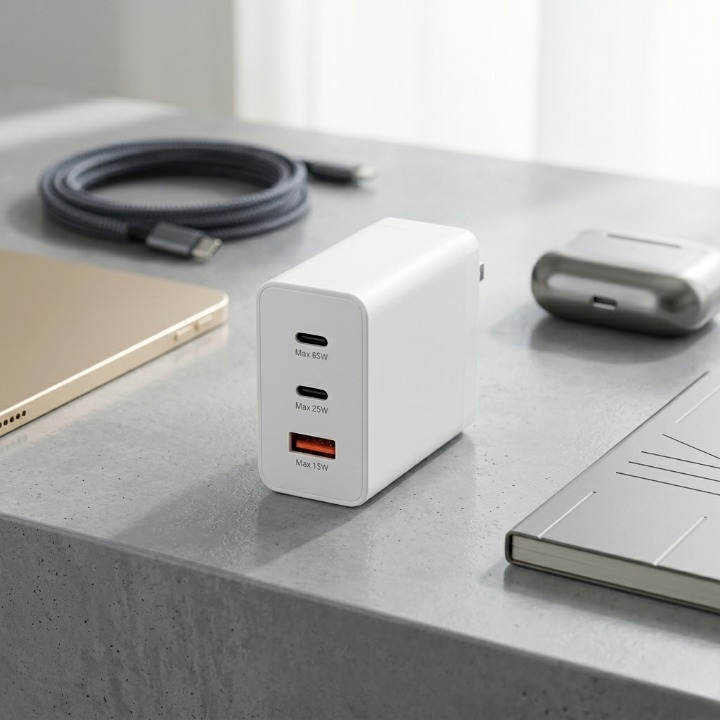 65W Original Adapter | PD Fast Charging + USB Quick Charger | Universal Mobile Compatibility