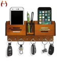 Wooden Mobile & Key Holder with Pen Compartment