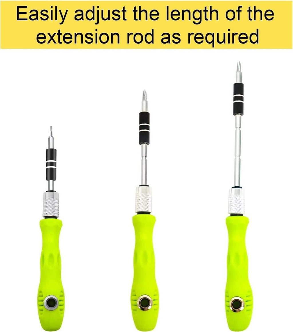 32-in-1 Screwdriver Set Green Black Chrome Vanadium Steel