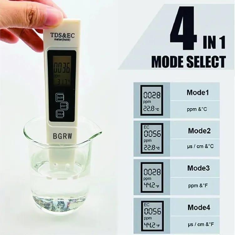 Water Quality Tester Pen 990ppm TDS Accurate