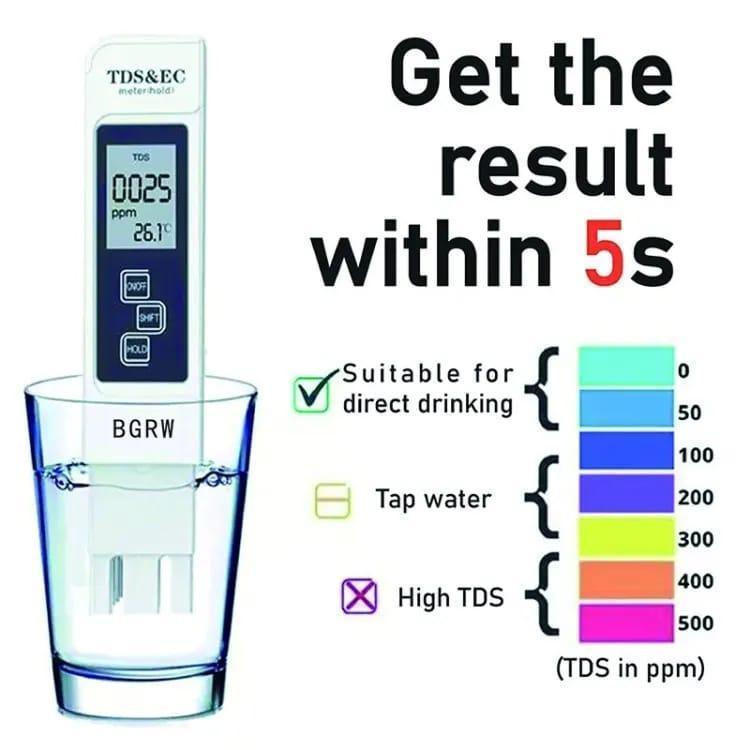 Water Quality Tester Pen 990ppm TDS Accurate