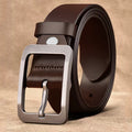 Men Vintage Pin Buckle Cowhide Belt