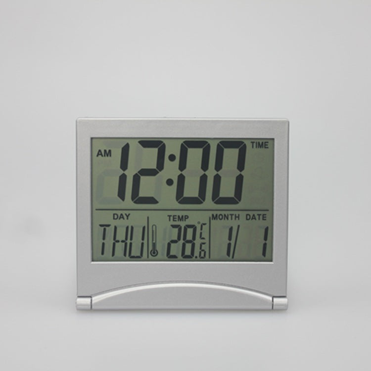 Ultra-Thin Digital Alarm Clock with Date & Temp Display